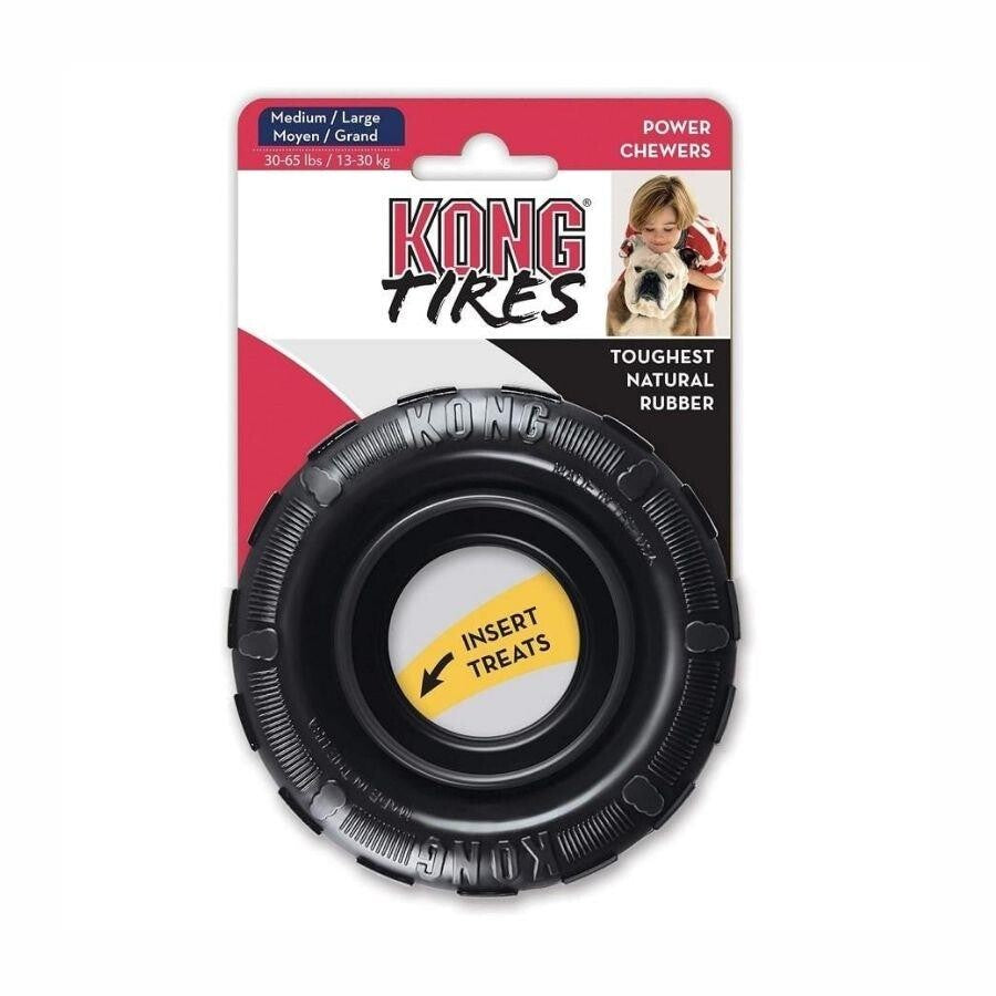 Kong Extreme Tires Delikli Tekerlek Şeklinde Ultra Sert Köpek Oyuncağı M/ L  | SRC: Barcode: 0035585250007