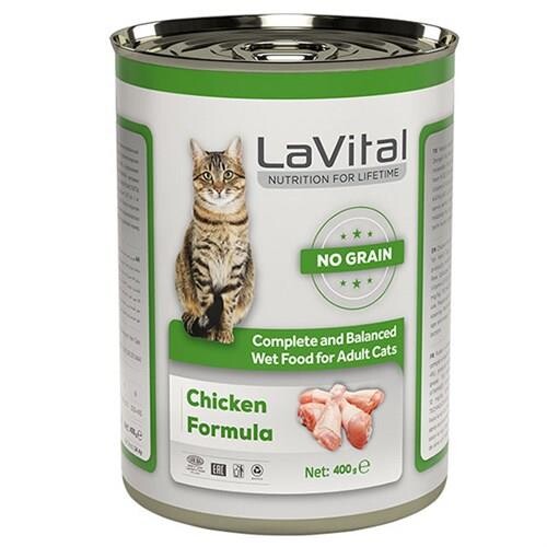 Lavital Tavuklu Tahılsız Yetişkin Kedi Konservesi 400 GR  | SRC: Barcode: 8681612751140