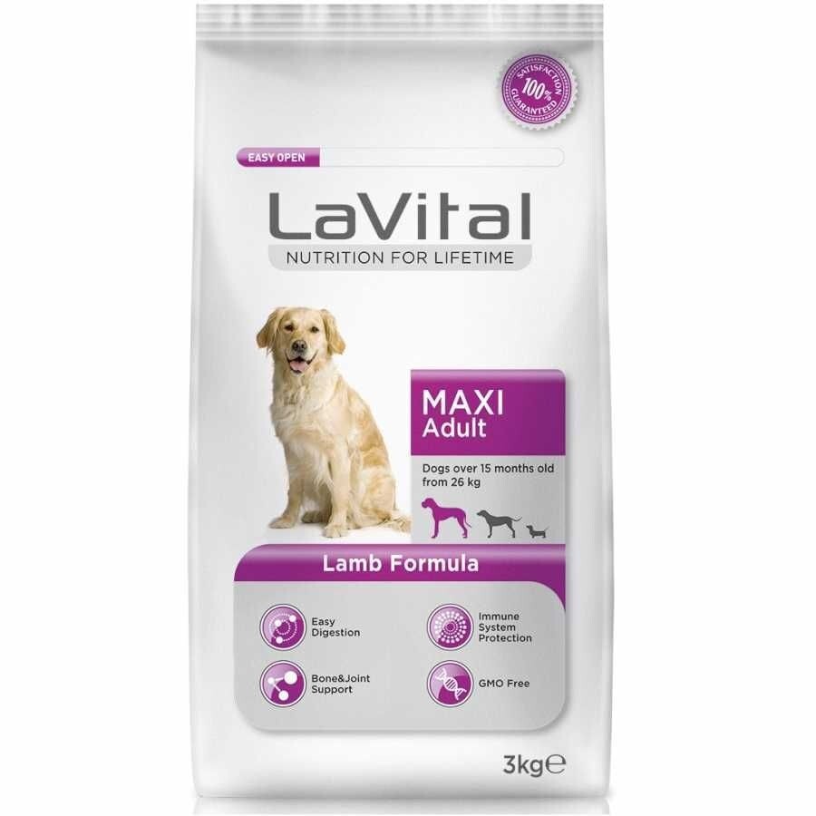 Lavital Maxi Adult Kuzu Etli Büyük Irk Yetişkin Köpek Maması 3 KG  | SRC: Barcode: 8014556127199