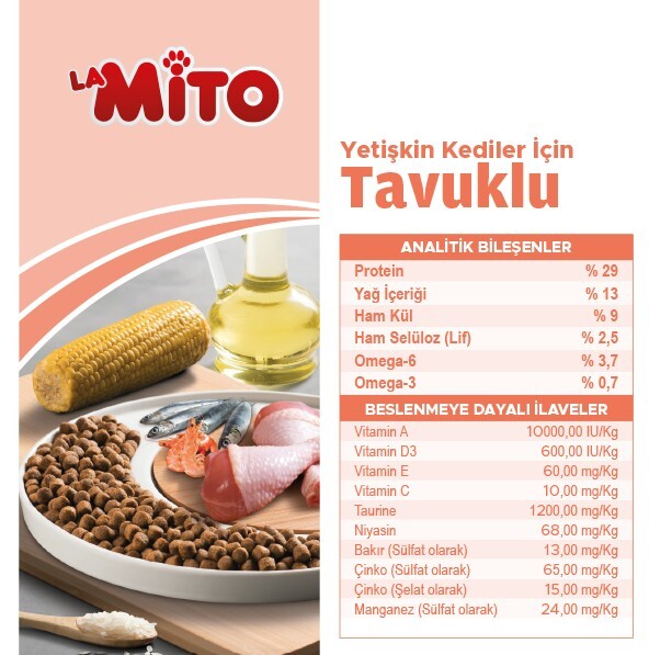 Lamito Tavuklu Yetişkin Kedi Maması 1 KG  | SRC: Barcode: 8694686405857