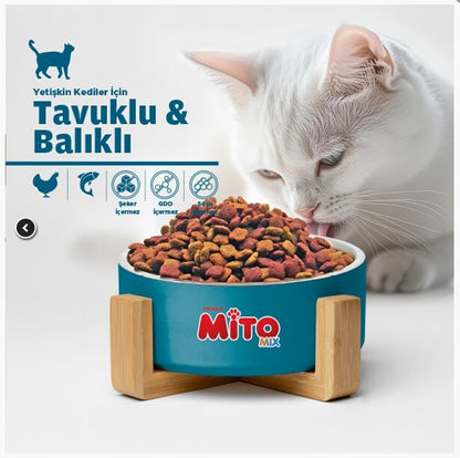 Lamito Mix Adult Cat Tavuklu Ve Balıklı Renkli Taneli Yetişkin Kedi Maması 15 KG  | SRC: Barcode: 8694686405840
