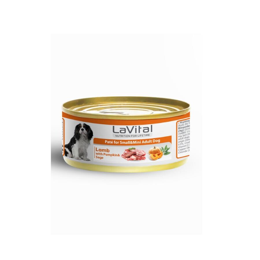 Lavital Kuzu Etli Bal Kabaklı Ve Ada Çaylı Küçük Irk Yetişkin Köpek Konservesi 85 GR  | SRC: Barcode: 8681612753571