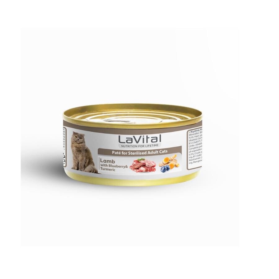 Lavital Kuzu Etli Ve Yabanmersinli Yetişkin Kedi Konservesi 85 GR  | SRC: Barcode: 8681612753519