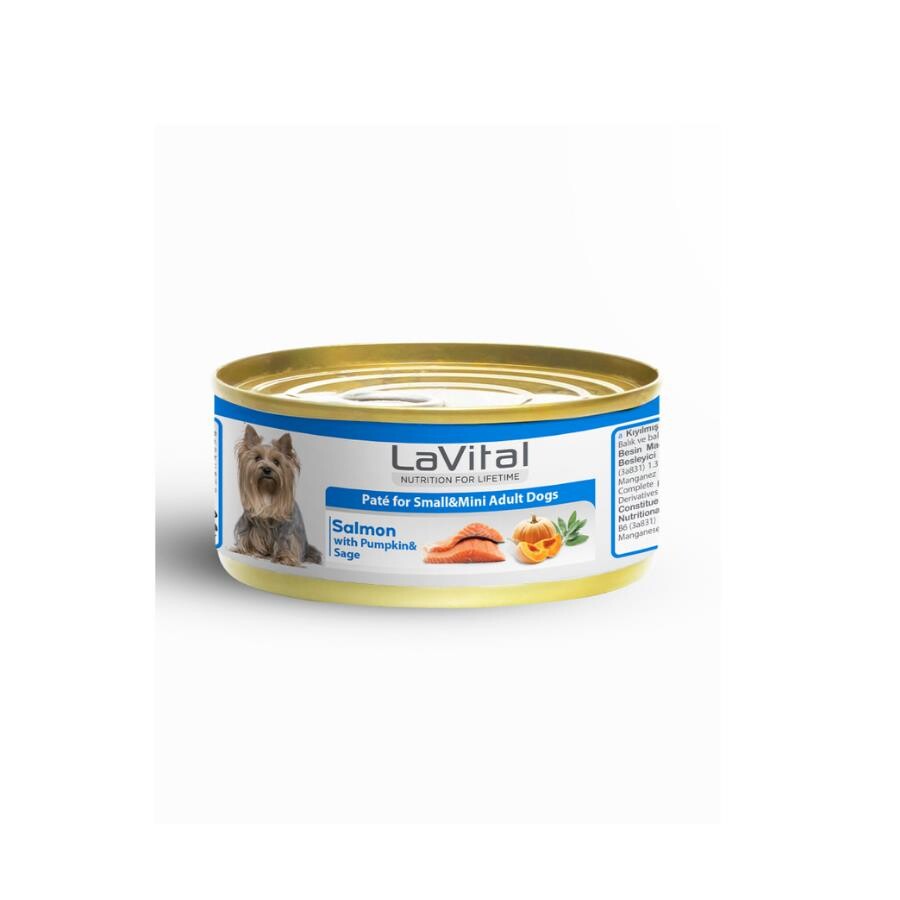 Lavital Somonlu Bal Kabaklı Ve Ada Çaylı Küçük Irk Yetişkin Köpek Konservesi 85 GR  | SRC: Barcode: 8681612753564