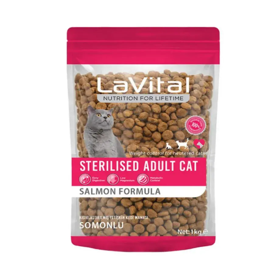 Lavital Sterilised Kısırlaştırılmış Somonlu Yetişkin Kedi Maması 1 KG  | SRC: Barcode: 8681612753458