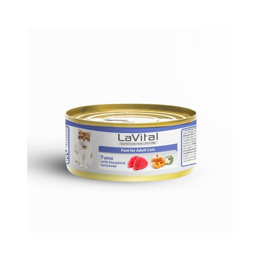 Lavital Ton Balıklı Ve Enginarlı Yetişkin Kedi Konservesi 85 GR  | SRC: Barcode: 8681612753526