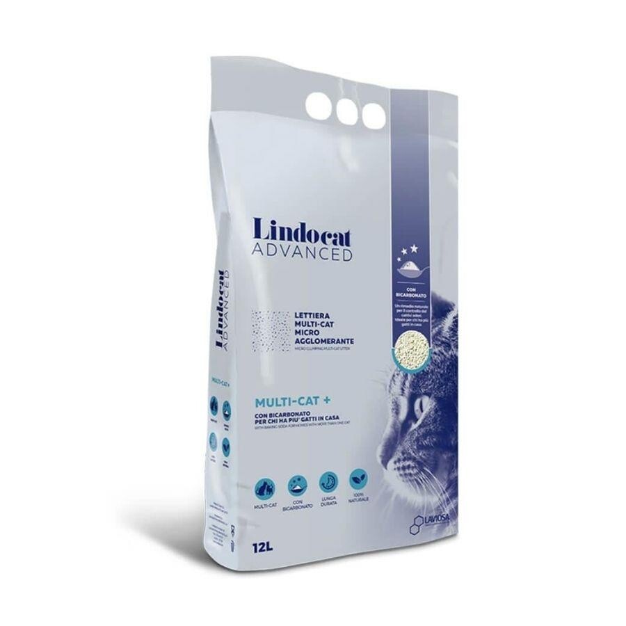 Lindocat Advanced Multicat Koku Önleyici Ve Ekstra Güçlü Topaklanan İnce Taneli Kedi Kumu 12 LT  | SRC: Barcode: 8006455001151