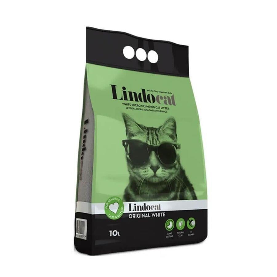 Lindocat Original İnce Taneli Kokusuz Topaklanan Kedi Kumu 10 LT  | SRC: Barcode: 8006455001090