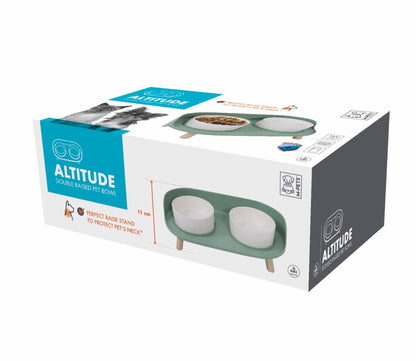 M-pets Altitude Kedi Ve Köpekler İçin İkili Mama Kabı Standı 2X450 ML  | SRC: Barcode: 6953182738589