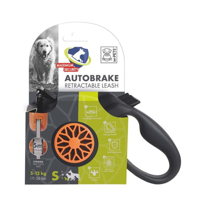 M-pets Autobreake Otomatik Şerit Köpek Gezdirme Tasması 5 MT TURUNCU S  | SRC: Barcode: 6953182741916