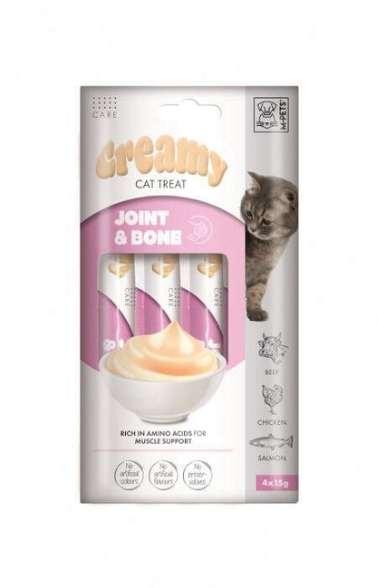 M-pets Creamy Joint Bone Tavuklu Sığırlı Ve Somonlu Kedi Ödülü 4X15 GR  | SRC: Barcode: 6953182759423