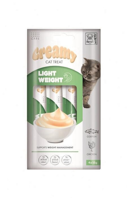 M-pets Creamy Light Weight Tavuklu Ve Morina Balıklı Kedi Ödülü 4X15 GR  | SRC: Barcode: 6953182759393