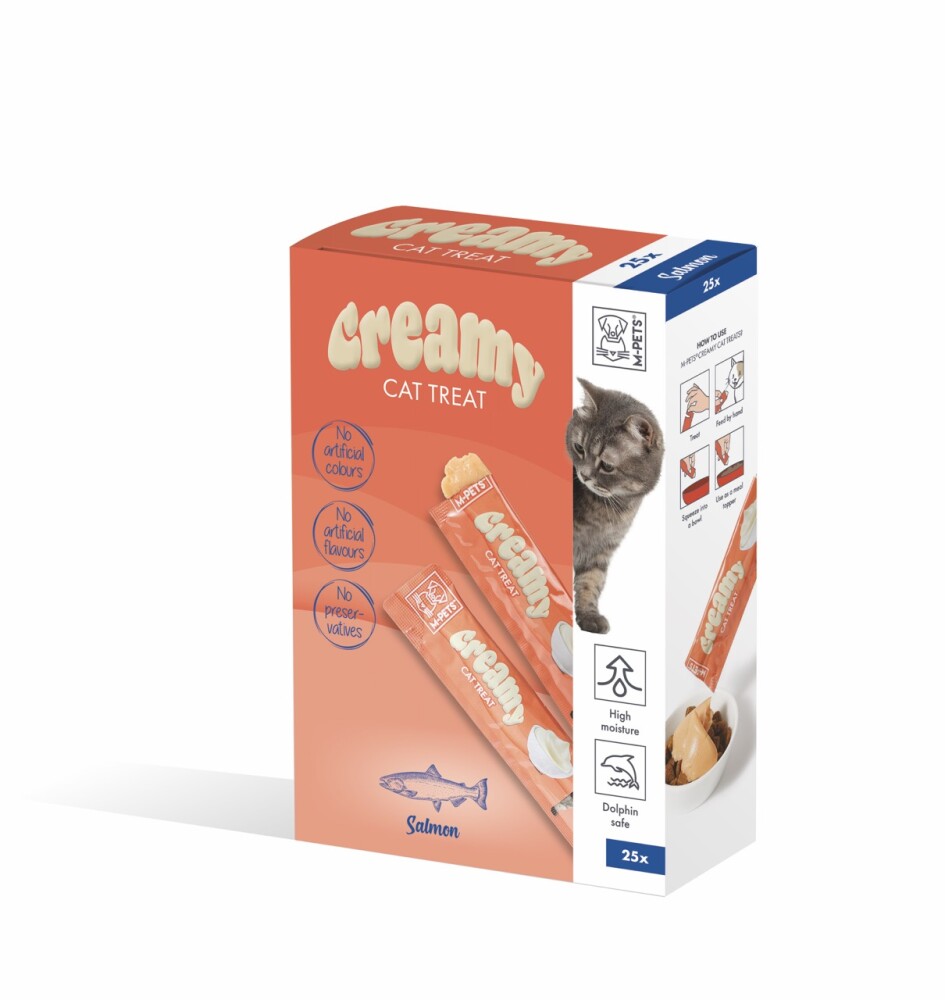 M-pets Creamy Somonlu Krema Kedi Ödül Maması 4X15 GR  | SRC: Barcode: 6953182759324