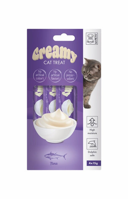M-pets Creamy Ton Balıklı Krema Kedi Ödül Maması 4X15 GR  | SRC: Barcode: 6953182743309