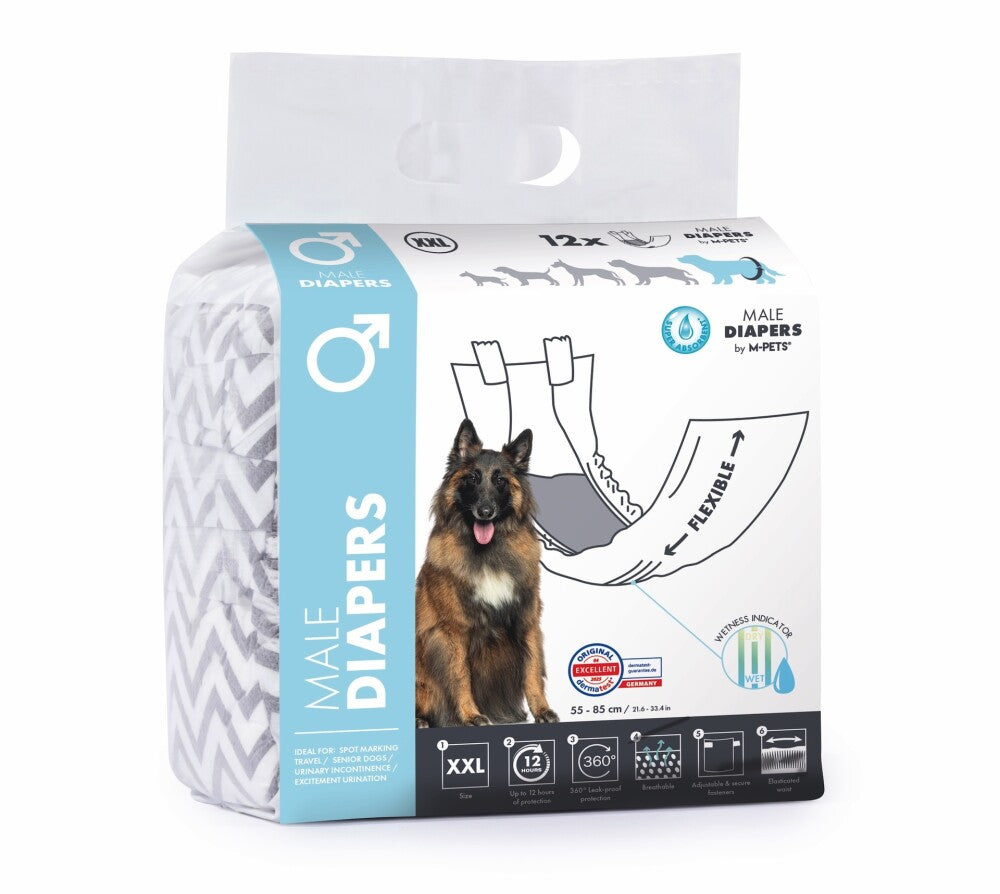 M-pets Diapers Erkek Köpek Külotu XXL 12 ADET  | SRC: Barcode: 6953182764878