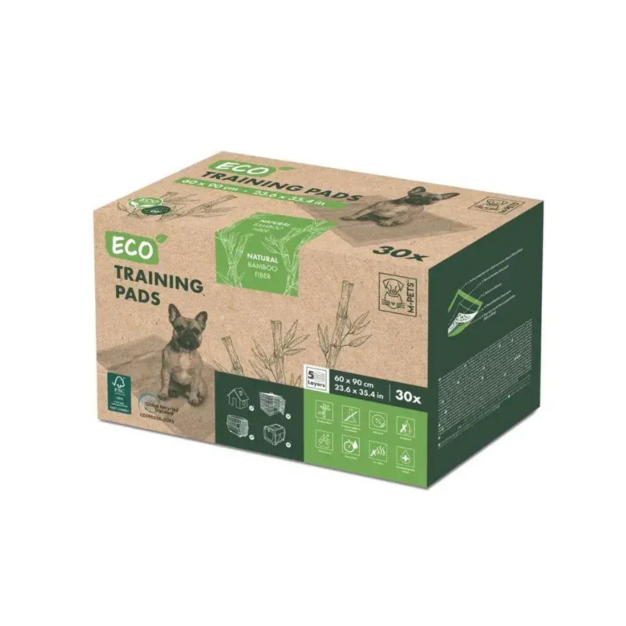 M-pets Eco Bamboo Köpek Çiğ Eğitim Pedi 60X90 CM 15 ADET  | SRC: Barcode: 6953182739302