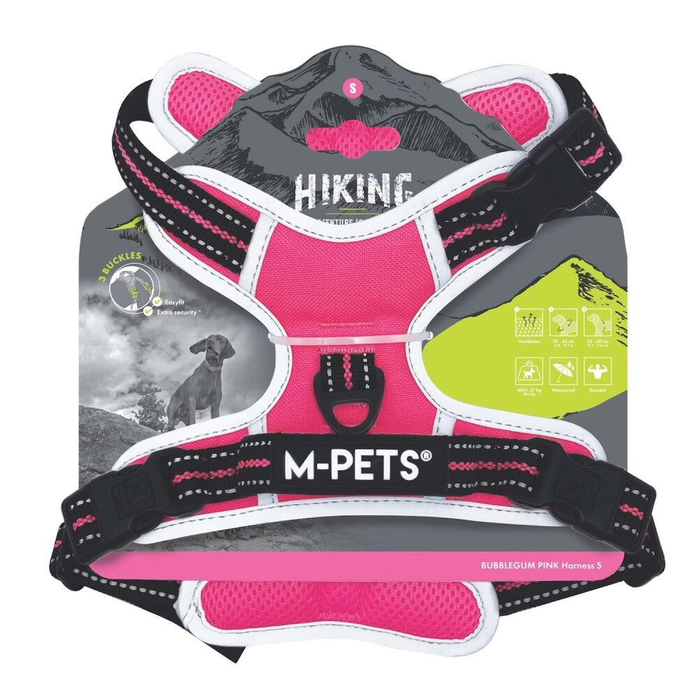 M-pets Hıkıng Reflektörlü Soft Köpek Göğüs Tasması PEMBE L  | SRC: Barcode: 6953182761648