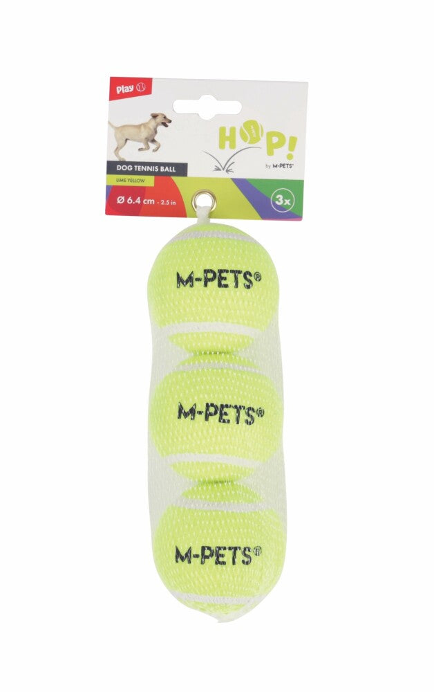 M-pets Hop Tenis Topu Köpek Oyuncağı Set 6.4 CM SARI 3LÜ  | SRC: Barcode: 6953182761310