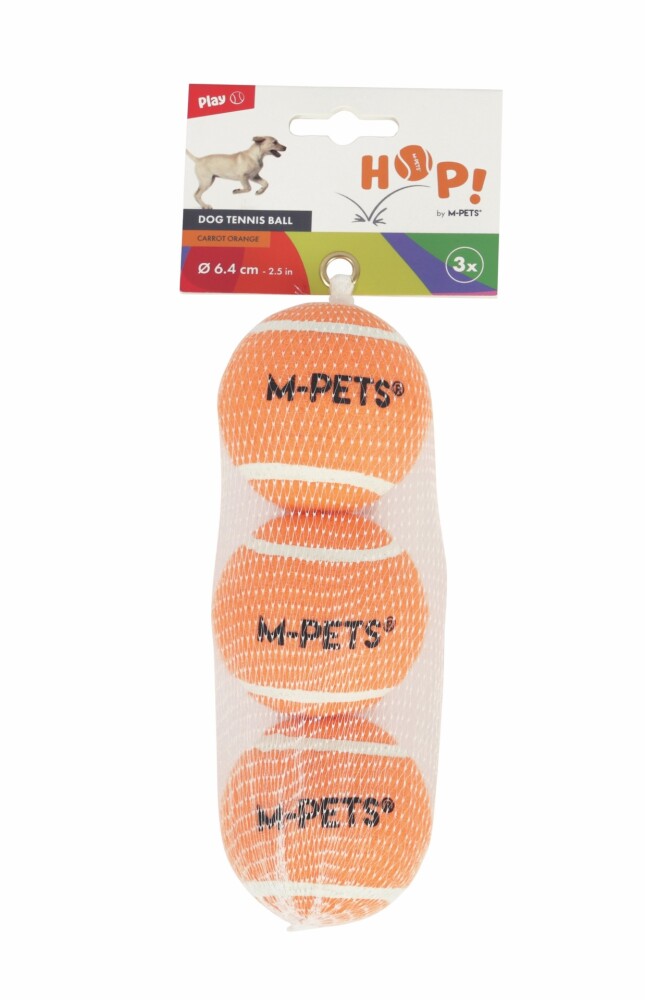 M-pets Hop Tenis Topu Köpek Oyuncağı Set 6.4 CM TURUNCU 3LÜ  | SRC: Barcode: 6953182761297
