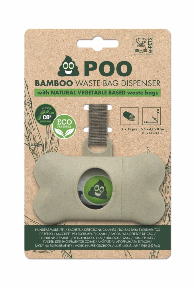 M-pets Poo Bambu Dışkı Toplama Seti 15 Yaprak  | SRC: Barcode: 6953182737964