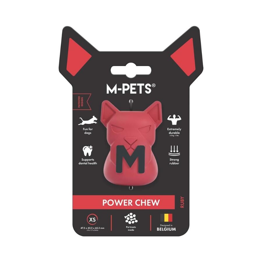 M-pets Power Chew Kauçuk Köpek Ödül Oyuncağı Ruby XS  | SRC: Barcode: 6953182774570