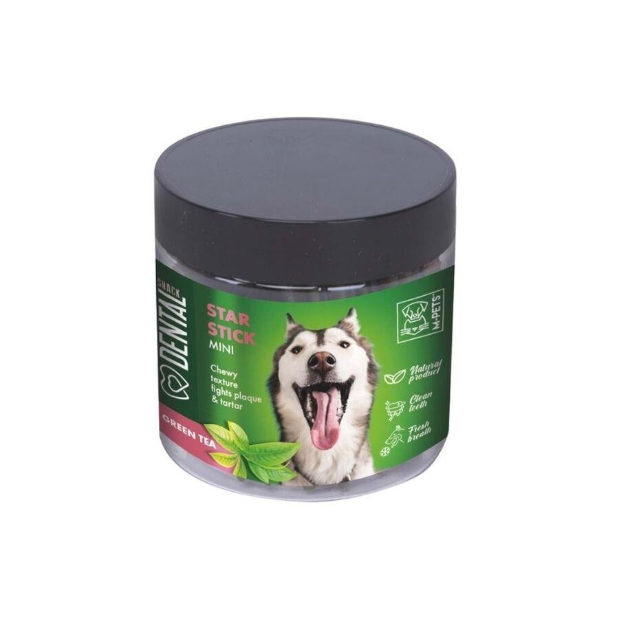 M-pets Star Stick Çaylı Diş Sağlığı Destekleyici Küçük Irk Köpek Ödülü 110 GR YEŞIL  | SRC: Barcode: 6953182736172