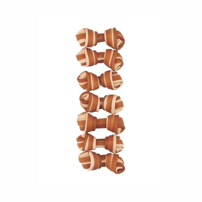 M-pets Trusty Biftekli Ve Tatlı Patatesli Düğüm Köpek Ödül Kemiği 140 GR 6.5 CM 7'LI  | SRC: Barcode: 6953182757085