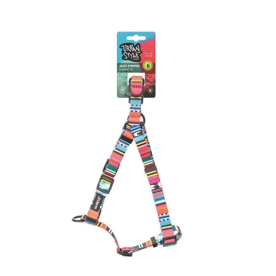 M-pets Urban Style Jazz Stripes Köpek Göğüs Tasması M  | SRC: Barcode: 6953182712480