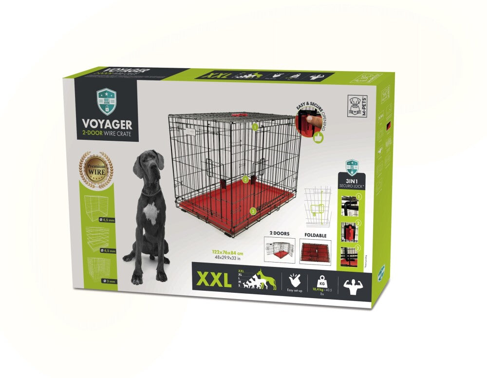 M-pets Voyager İki Kapılı Köpek Kafesi 122X76X84 CM XXL  | SRC: Barcode: 6953182730798