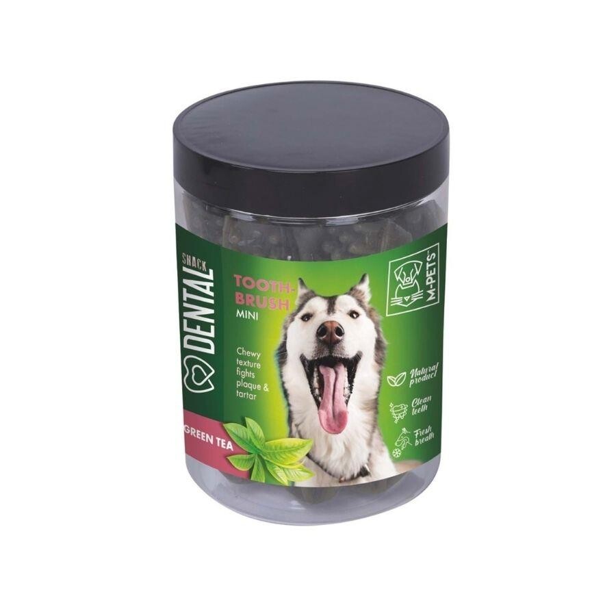 M-pets Çay Özlü Diş Sağlığı Destekleyici Orta Ve Büyük Irklar İçin Köpek Ödülü 330 GR YEŞIL  | SRC: Barcode: 6953182735502