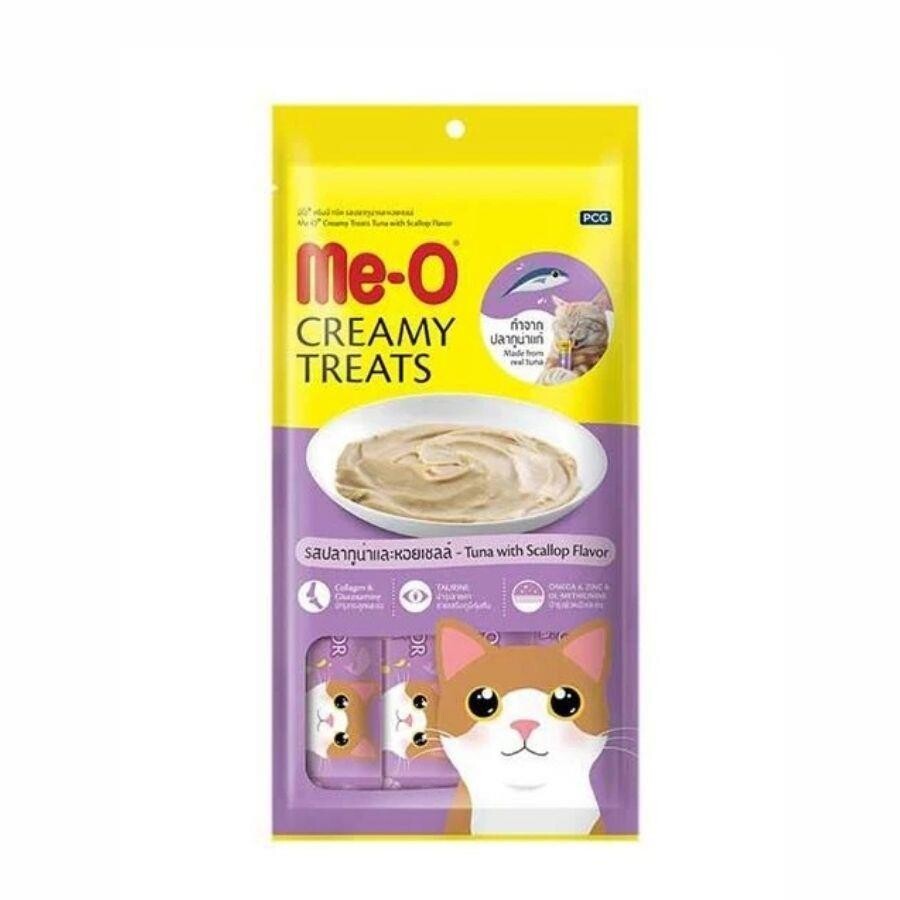Me-o Creamy Deniz Tarağı Ve Ton Balıklı Yetişkin Kedi Ödülü 4X15 GR  | SRC: Barcode: 8850477018624