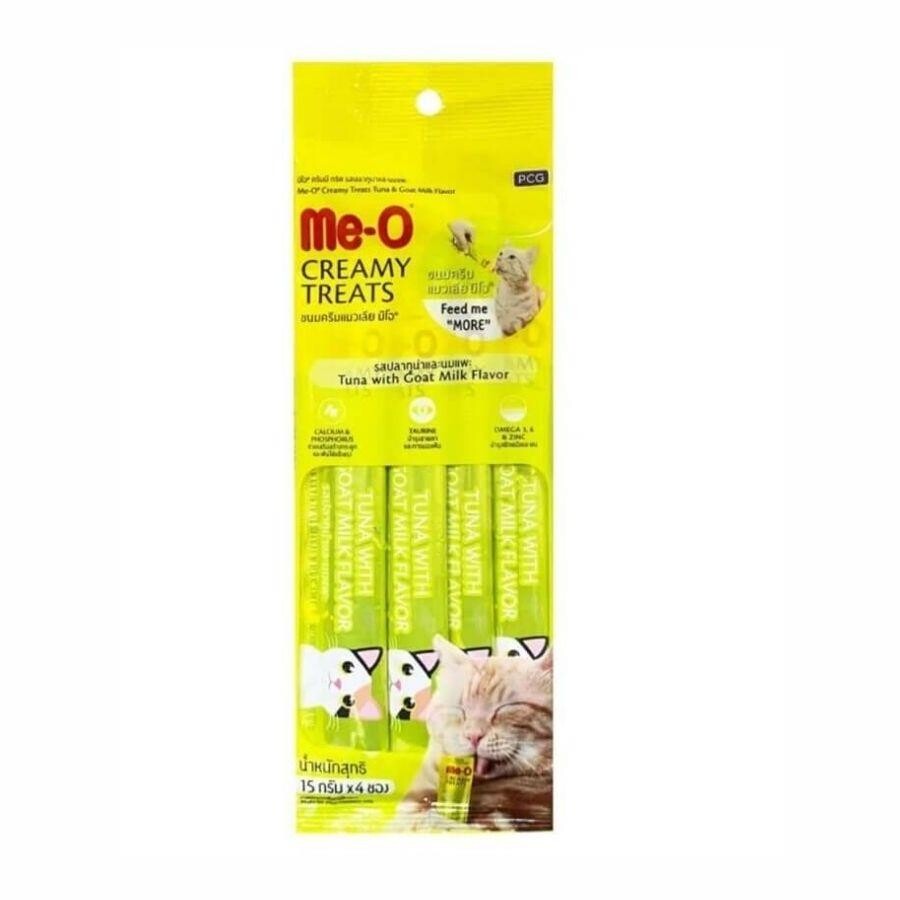 Me-o Creamy Ton Balıklı Ve Keçi Sütlü Yetişkin Kedi Ödülü 4X15 GR  | SRC: Barcode: 8850477020535