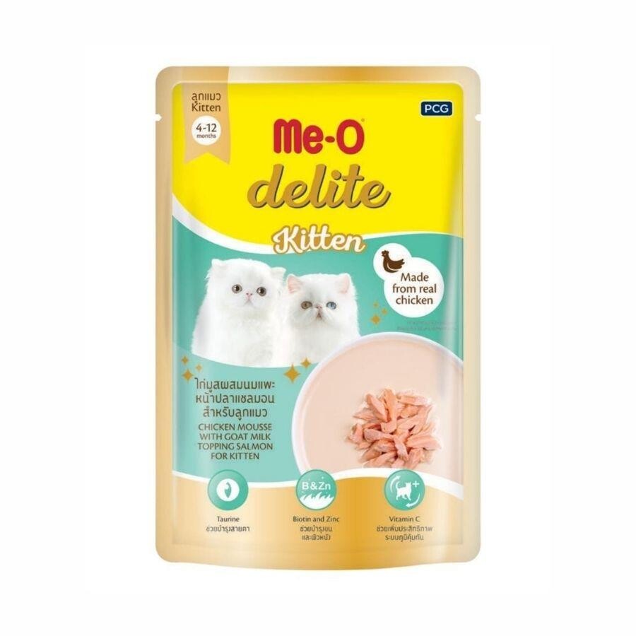 Me-o Pouch Delite Tavuklu. Somonlu Ve Keçi Sütlü Yavru Kedi Konservesi 70 GR  | SRC: Barcode: 8850477005563