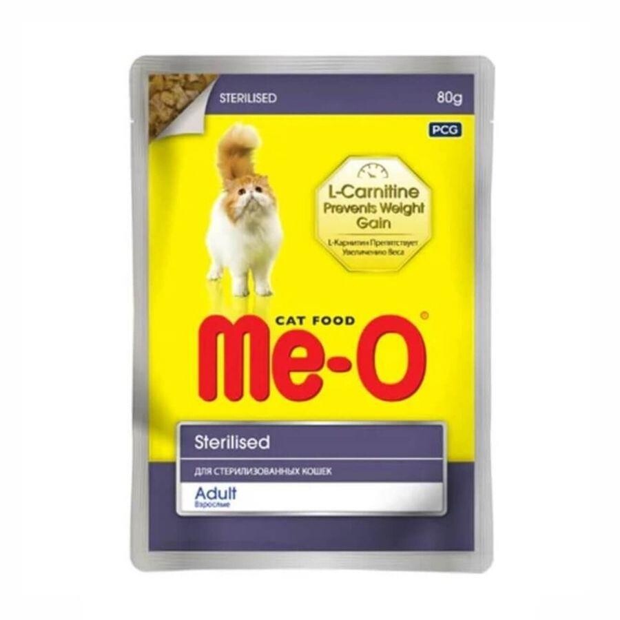 Me-o Pouch Tavuklu Kısırlaştırılmış Yetişkin Kedi Konservesi 80 GR  | SRC: Barcode: 8850477019577