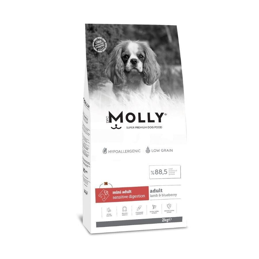 Molly Düşük Tahıllı Hypoallergenic Kuzulu Ve Yaban Mersinli Küçük Irk Yetişkin Köpek Maması 2 KG  | SRC: Barcode: 8680542870709