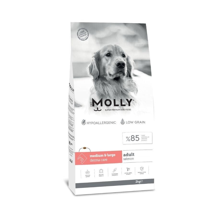 Molly Düşük Tahıllı Hypoallergenic Somonlu Orta Ve Büyük Irk Yetişkin Köpek Maması 2 KG  | SRC: Barcode: 8680542870679