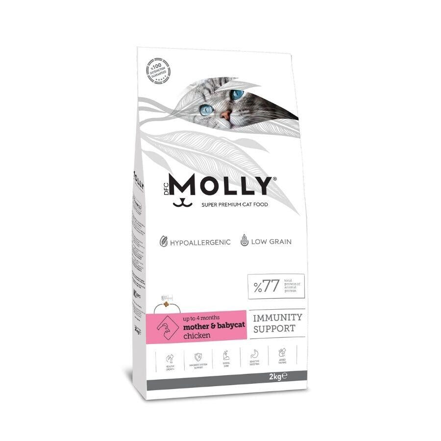 Molly Düşük Tahıllı Hypoallergenic Tavuklu Anne Ve Yavru Kedi Maması 2 KG  | SRC: Barcode: 8680542870723