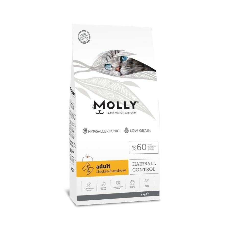 Molly Düşük Tahıllı Hypoallergenic Tavuklu Ve Hamsili Yetişkin Kedi Maması 2 KG  | SRC: Barcode: 8680542870112