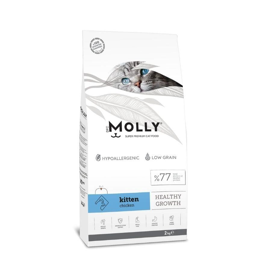Molly Düşük Tahıllı Hypoallergenic Tavuklu Yavru Kedi Maması 2 KG  | SRC: Barcode: 8680542870136