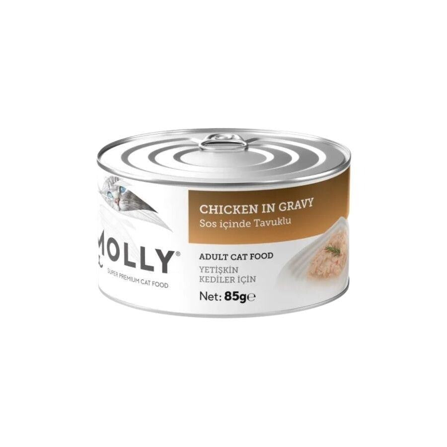 Molly Sos İçinde Tavuklu Yetişkin Kedi Konservesi 85 GR  | SRC: Barcode: 8680542871423