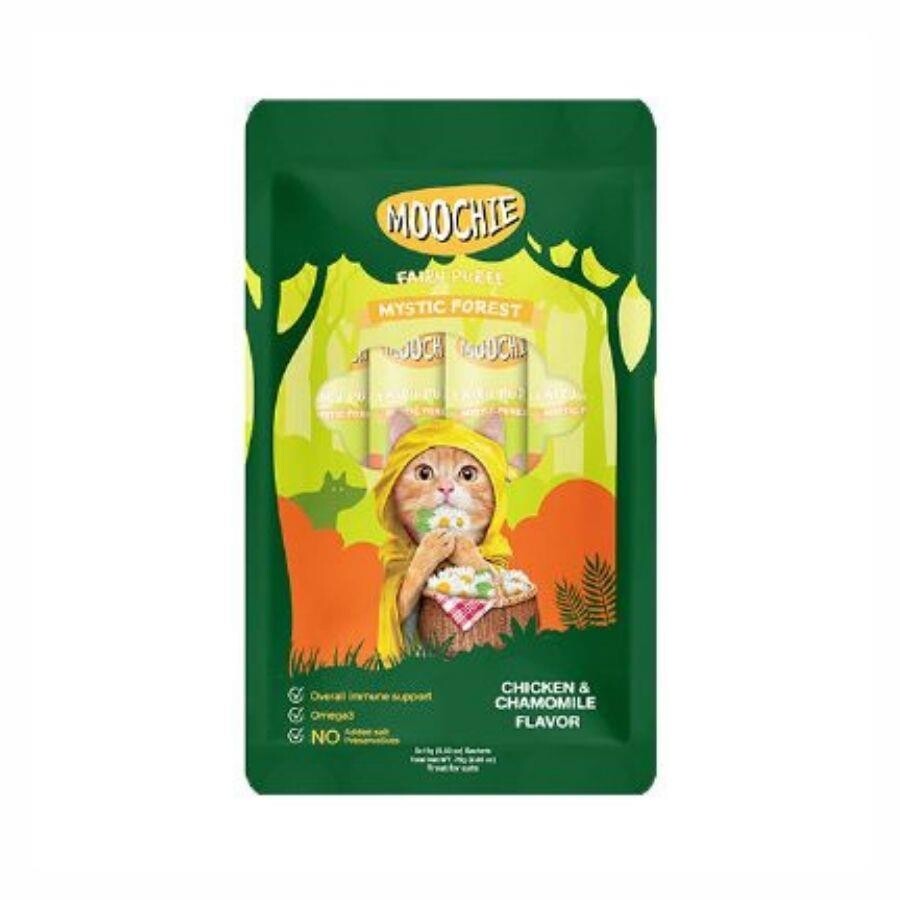 Moochie Creamy Tavuklu Ve Papatyalı Sıvı Krema Kedi Ödülü 5X15 GR  | SRC: Barcode: 8859710201779