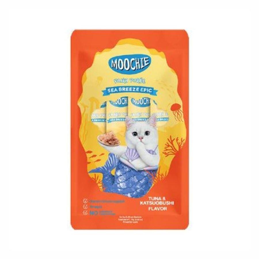 Moochie Creamy Ton Balıklı Ve Katsuobushili Sıvı Krema Kedi Ödülü 5X15 GR  | SRC: Barcode: 8859710201670