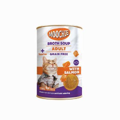 Moochie Somon Balıklı Yetişkin Kedi Çorbası 135 ML  | SRC: Barcode: 8859710205692