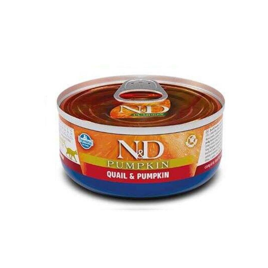 N&d Balkabaklı Tahılsız Bıldırcın Etli Yetişkin Kedi Konservesi 70 GR  | SRC: Barcode: 8606014102116