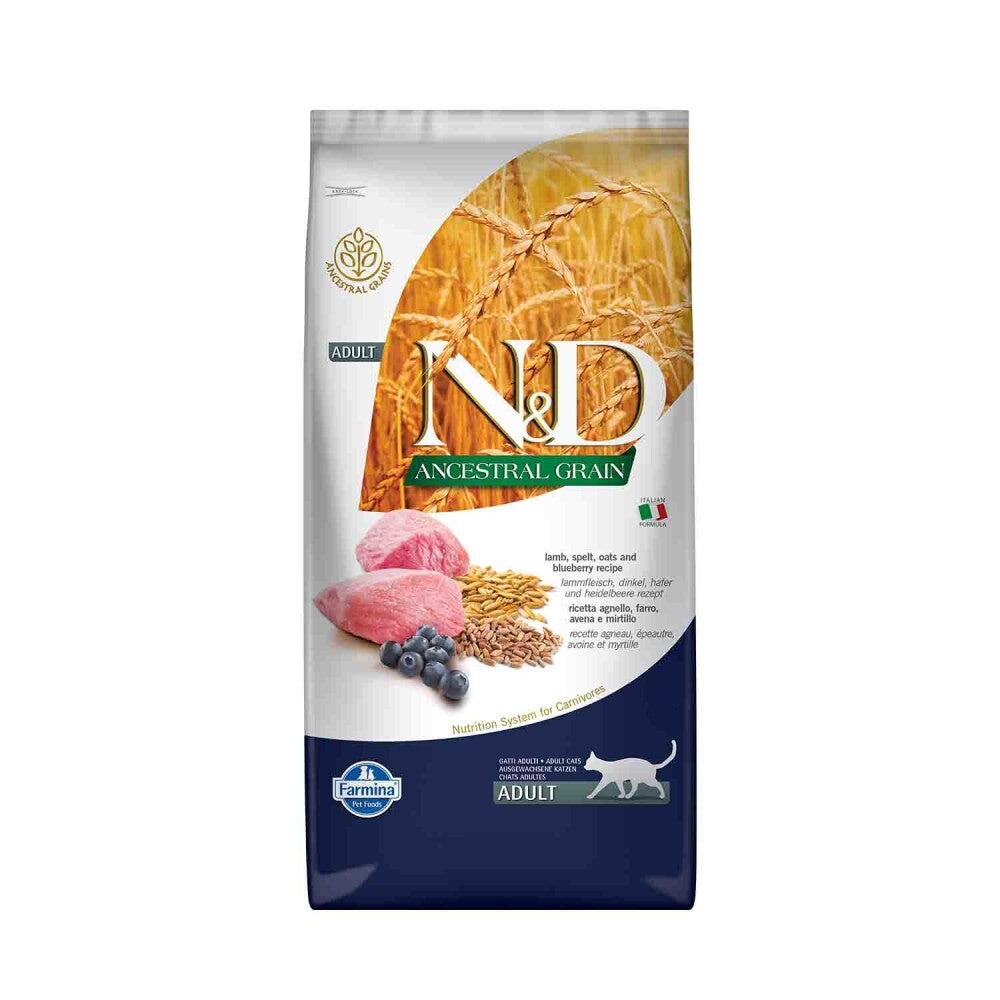 N&d Düşük Tahıllı Kuzu Etli Yaban Mersinli Kedi Maması 10 KG  | SRC: Barcode: 8010276024923