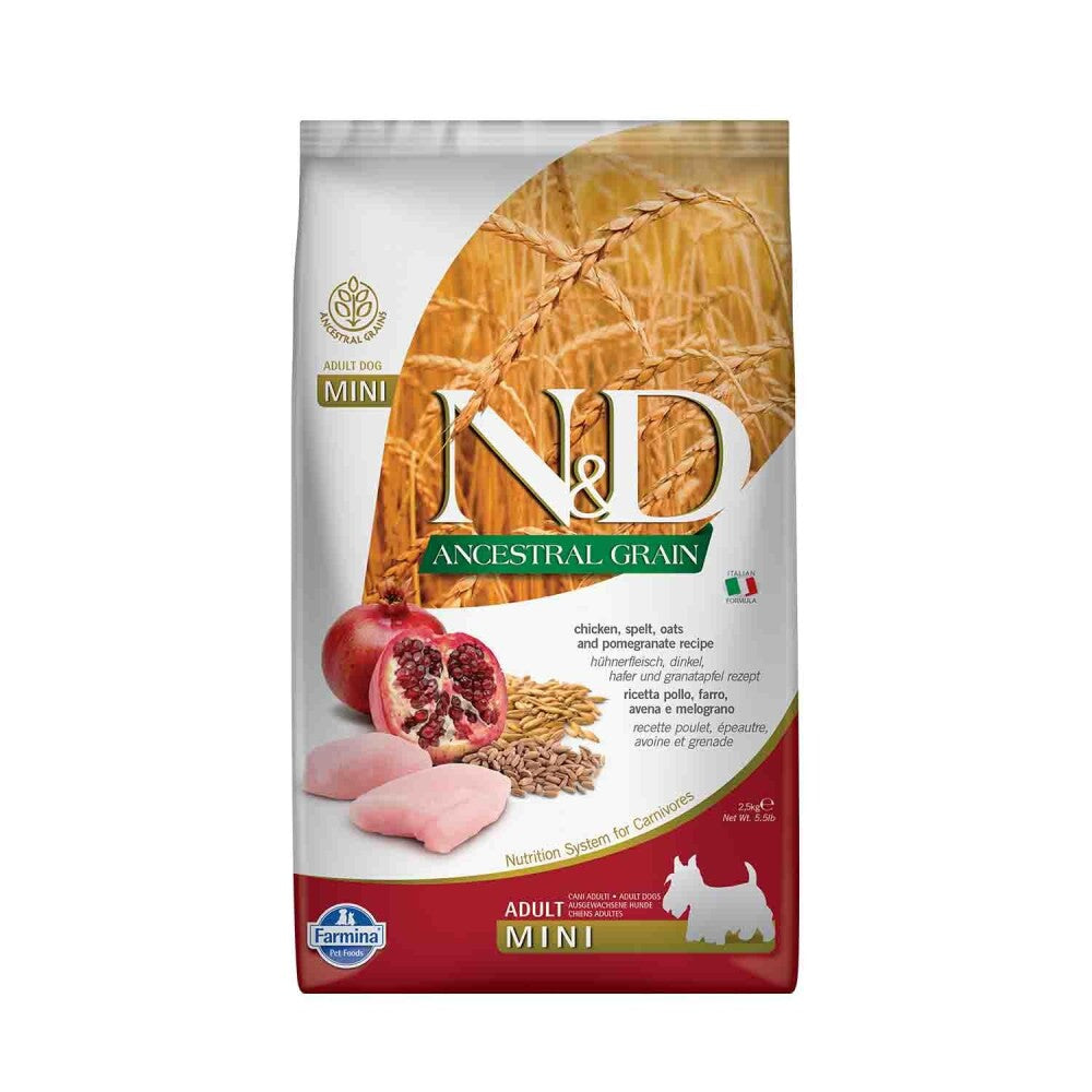 N&d Düşük Tahıllı Tavuklu Narlı Küçük Irk Yetişkin Köpek Maması 2.5 KG  | SRC: Barcode: 8010276021984