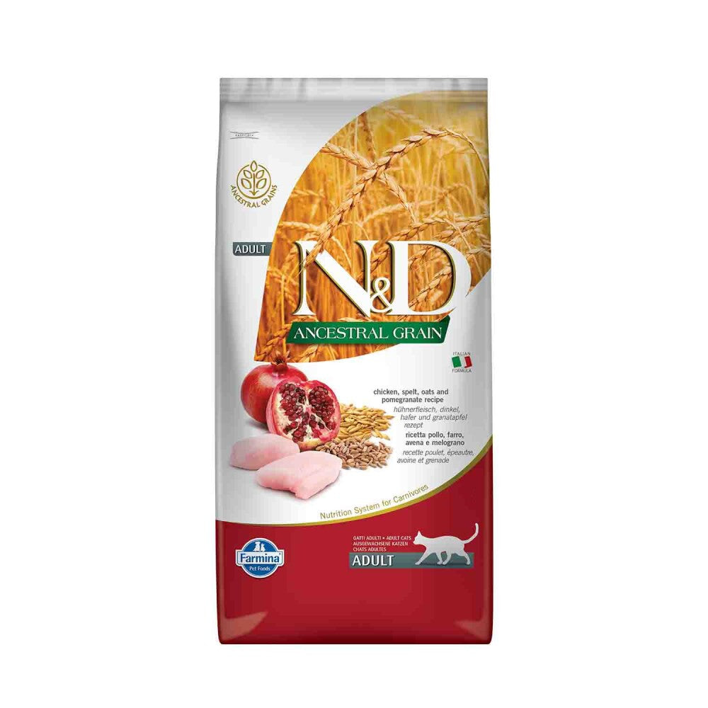 N&d Düşük Tahıllı Tavuklu Narlı Yetişkin Kedi Maması 10 KG  | SRC: Barcode: 8010276024909