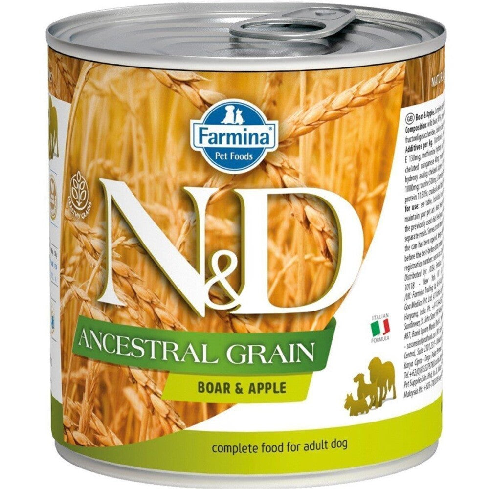 N&d Düşük Tahıllı Yaban Domuzu Ve Elmalı Yetişkin Köpek Konservesi 285 GR  | SRC: Barcode: 8606014102673