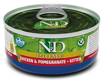 N&d Prime Tahılsız Tavuk Ve Narlı Yavru Yaş Kedi Konservesi 80 GR  | SRC: Barcode: 8606014102901