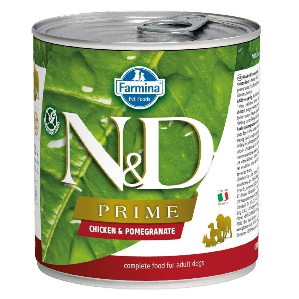 N&d Prime Tahılsız Tavuklu Ve Narlı Yetişkin Köpek Konservesi 285 GR  | SRC: Barcode: 8606014102529